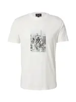 ARMANI EXCHANGE Tričko  svetlomodrá / sivá / čierna / šedobiela