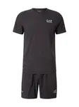 EA7 Emporio Armani Tréningový komplet  čierna / biela