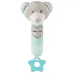 BABY MIX MEDVĚD Plyšová hračka s chrastítkem, šedá, velikost