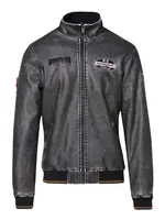 KOROSHI Prechodná bunda  hnedá / antracitová / čierna / šedobiela