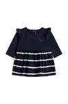 Kojenecké šaty s bavlnou Tommy Hilfiger