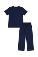 Dětské bavlněné pyžamo Polo Ralph Lauren tmavomodrá barva, 9P0278