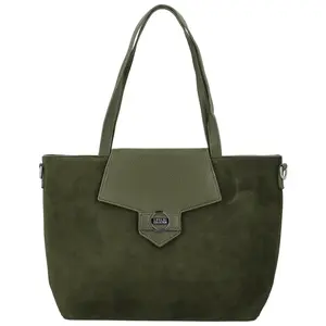 Trendy dámská koženková kabelka na rameno Coveri Hilari, tmavě zelená