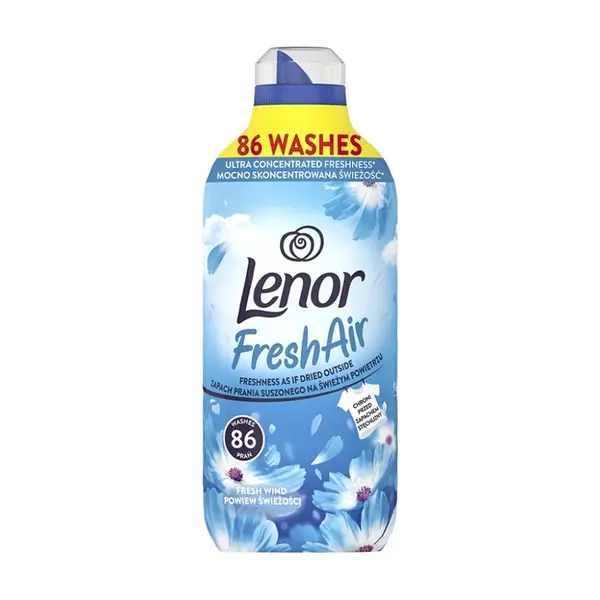 LENOR Fresh Air Wind Aviváž 86 praní 1,204 l