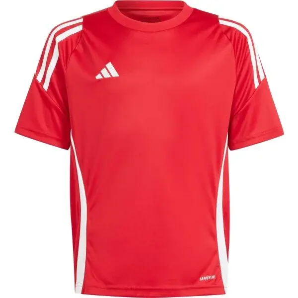 adidas TIRO24 JERSEY Y Chlapecký fotbalový dres, červená, velikost