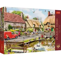 Trefl Puzzle 1000 Premium Plus - Čajový čas: Vesnička v létě