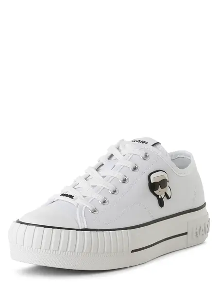 Karl Lagerfeld Nízke tenisky  krémová / čierna / biela