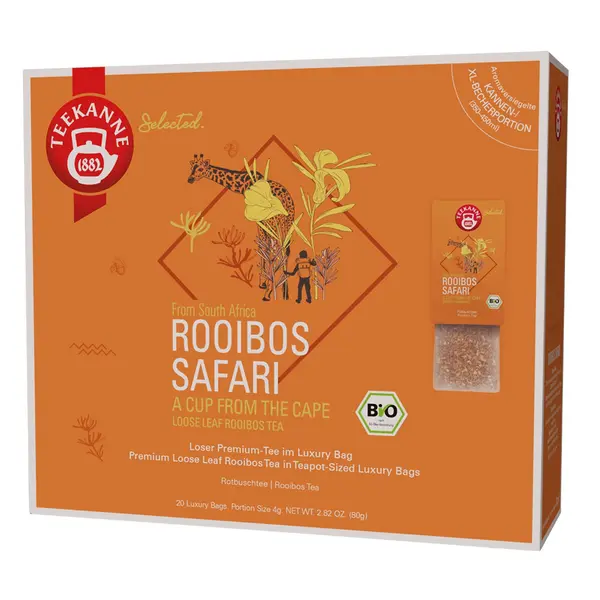 Teekanne Rooibos Safari Luxury Bags BIO 20x4 g