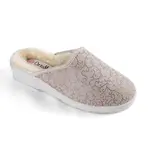 Dámské domácí zateplené pantofle se zlatým zdobením vel. 42