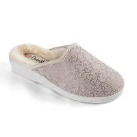 Dámské domácí zateplené pantofle se zlatým zdobením vel. 42