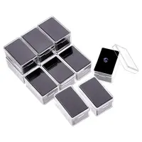 Rectangle Clear Plastic Loose Diamond Display Boxes