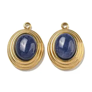 Natural Blue Jade Dyed Pendants