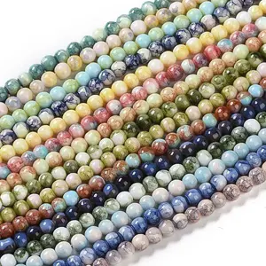 Baking Paint Glass Bead Strands