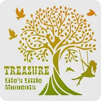 Plastic Reusable Drawing Painting Stencils Templates