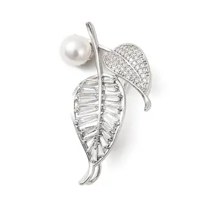 Brass Cubic Zirconia Brooches