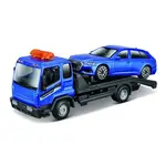 Bburago 1:43 STR FIRE Flatbed Tow Truck, w/Audi A6 Avant