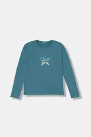 Dětské bavlněné tričko s dlouhým rukávem United Colors of Benetton