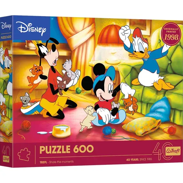Trefl Puzzle 600 Výroční - Mickey Mouse a přátelé
