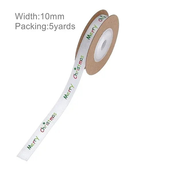 5 Yards Christmas Printed Polyester Ribbon