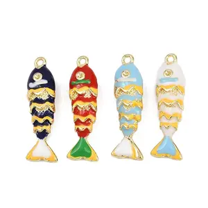 Rack Plating Alloy Enamel Pendant Rhinestone Settings