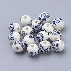 Handmade Printed Porcelain Beads