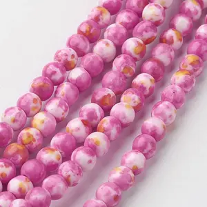 Natural Ocean White Jade Bead Strands