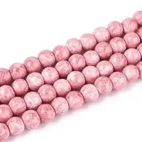Baking Paint Glass Beads Strands