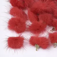 Faux Mink Fur Tassel Pendant Decorations