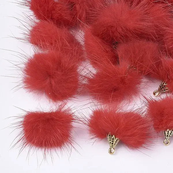 Faux Mink Fur Tassel Pendant Decorations
