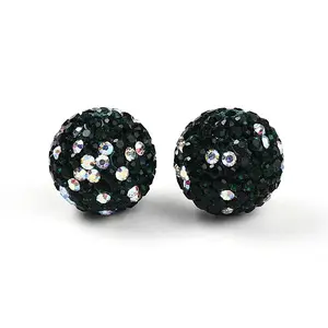 Polymer Clay Pave Rhinestone Beads
