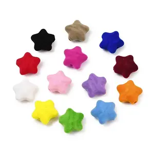 Flocking Opaque Acrylic Beads