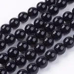 Natural Black Onyx Round Beads Strand