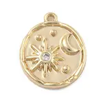 Brass Micro Pave Cubic Zirconia Pendants