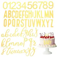 Acrylic Mirror Effect Cake Toppers