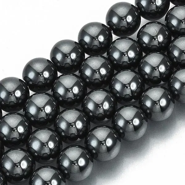 Non-magnetic Hematite Beads Strands