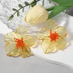 Flower Transparent Acrylic Stud Earrings