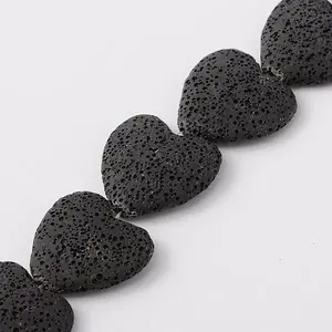 Synthetic Lava Rock Bead Strands