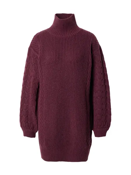 ABOUT YOU Pletené šaty 'Pia'  bordová