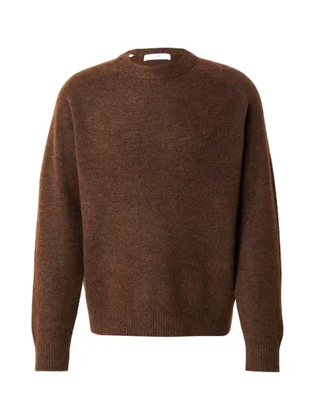SELECTED Sveter 'SLHRAI'  čokoládová