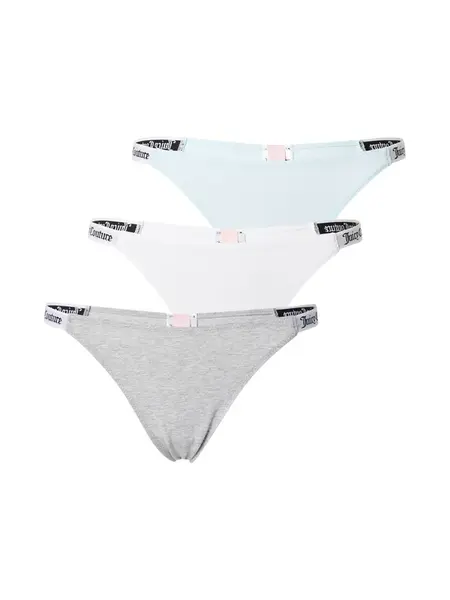 Juicy Couture Tangá  pastelovo modrá / sivá / čierna / biela