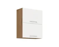 Horní kuchyňská skříňka Vigo, dub lancelot/bílý lesk, šířka 60 cm