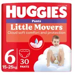 Huggies Little Movers Pants 6 15-25 kg jednorázové plenkové kalhotky 30 ks