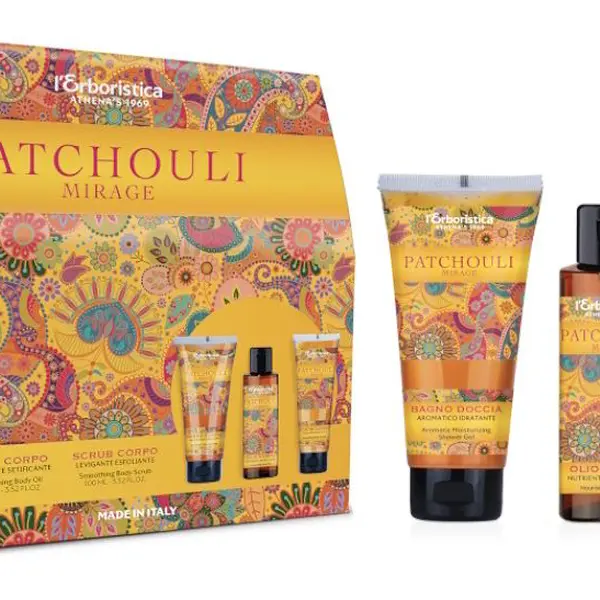 Erboristica Patchouli Mirage tělová kosmetická sada 3 ks