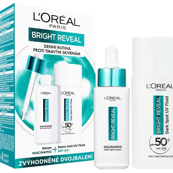 Loréal Paris Bright Reveal set sérum 30 ml + Anti-UV fluid 50 ml