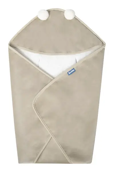 SENSILLO Zavinovačka do autosedačky plyšová, 75x75cm - béžová