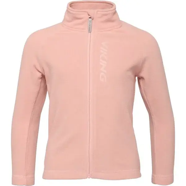 VIKING BY NORWAY PLAYTIME FLEECE JACKET WARM Dětská fleecová bunda, růžová, velikost