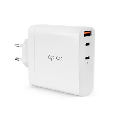 Sítová nabíječka Epico 140W GaN, bílá