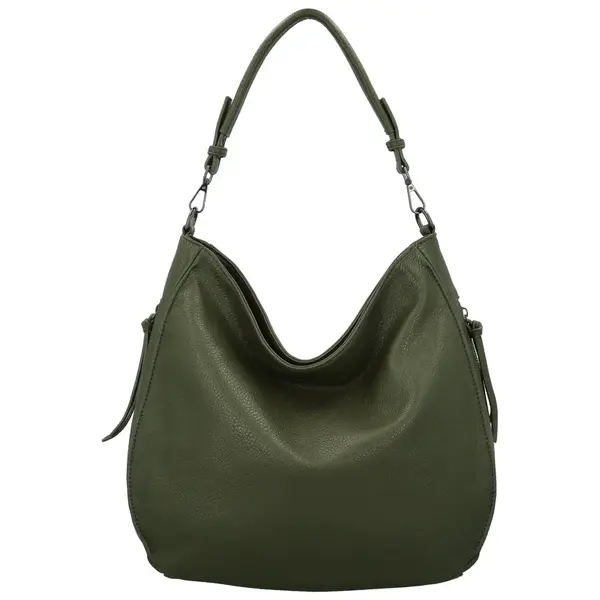 Dámská kabelka na rameno tmavě zelená - Paolo bags Leyra
