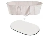 Ahojbaby Mojžišov košík pre bábätko Paper Dream white + matrac Airdream