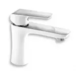 Novaservis Nobless Tina umyvadlová batéria s clic-clacem biela/chróm 38003.1